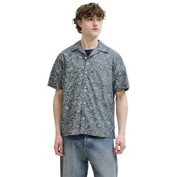 Риза с къс ръкав Jack & jones Archie Print Resort Premium short sleeve shirt - Grey (Pageant Blue) риза,с,къс,ръкав,дамски,ризи,мъжки,ризи,jack,&,jones,archie,print,resort,premium,short,sleeve,shirt,grey,(pageant,blue)