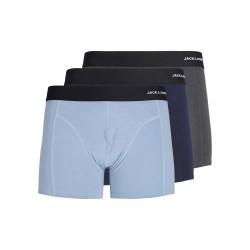 Боксерки Jack & jones Philip Bamboo Trunks boxers 3 units - Multicolor (Asphalt / Glacier Lake / Navy Blazer) боксерки,мъжко,бельо,jack,&,jones,philip,bamboo,trunks,boxers,3,units,multicolor,(asphalt,glacier,lake,navy,blazer)