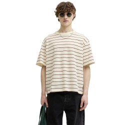 Тениска Jack & jones Savona Stripe short sleeve T-shirt - Beige (Antique White) тениска,мъжки,тениски,дамски,тениски,jack,&,jones,savona,stripe,short,sleeve,t,shirt,beige,(antique,white)