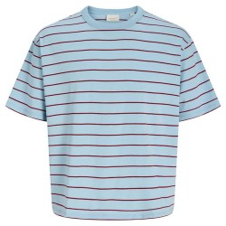 Тениска Jack & jones Savona Stripe Plus Size short sleeve T-shirt - Blue (Cashmere Blue) тениска,мъжки,тениски,дамски,тениски,jack,&,jones,savona,stripe,plus,size,short,sleeve,t,shirt,blue,(cashmere,blue)