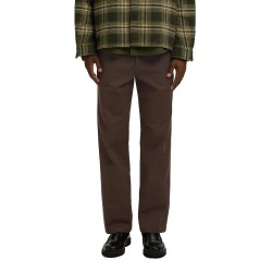 Панталони Selected Miles 196 Straight Fit pants - Brown (Delicioso) панталони,мъжки,панталони,дамски,панталони,selected,miles,196,straight,fit,pants,brown,(delicioso)