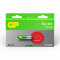 батерии,gp,batteries,lr06,alkaline,battery,16,units,clear,(green,gold)
