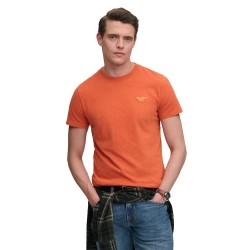 Тениска Superdry Essential Serif Logo short sleeve T-shirt - Orange (Pumpkin Orange Marl / Yellow) тениска,мъжки,тениски,дамски,тениски,superdry,essential,serif,logo,short,sleeve,t,shirt,orange,(pumpkin,orange,marl,yellow)