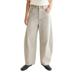 Панталони Scotch & soda Eve Barrel Fit pants - Beige (Burst Cloud) панталони,мъжки,панталони,дамски,панталони,scotch,&,soda,eve,barrel,fit,pants,beige,(burst,cloud)