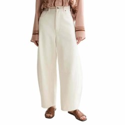 Панталони Scotch & soda Eve Barrel Fit pants - White (Porcelain White) панталони,мъжки,панталони,дамски,панталони,scotch,&,soda,eve,barrel,fit,pants,white,(porcelain,white)