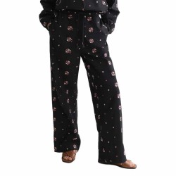 Панталони Scotch & soda Noa Wide Leg high waist pants - Black (Meteorite) панталони,мъжки,панталони,дамски,панталони,scotch,&,soda,noa,wide,leg,high,waist,pants,black,(meteorite)