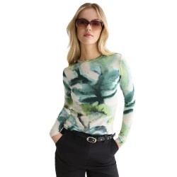 Тениска Scotch & soda U9B01752T long sleeve T-shirt - Green (Watercolourflower Balsam Green) тениска,мъжки,тениски,дамски,тениски,scotch,&,soda,u9b01752t,long,sleeve,t,shirt,green,(watercolourflower,balsam,green)