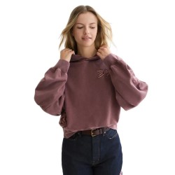 Суичър Scotch & soda U9E01748T hoodie - Purple (Bitter Chocolate) суичър,дамски,блузи,scotch,&,soda,u9e01748t,hoodie,purple,(bitter,chocolate)