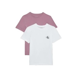 тениска,мъжки,тениски,дамски,тениски,calvin,klein,lv047c905g,short,sleeve,t,shirt,2,units,white,purple,(bright,white,dusky,orchid)