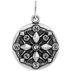 Alex and ani Compass Just charm - Silver (Silver) бижутерия,alex,and,ani,compass,just,charm,silver,(silver)