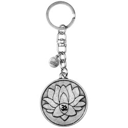 Alex and ani Lotus Flower Keychain - Silver (Silver) ключодържатели,alex,and,ani,lotus,flower,keychain,silver,(silver)