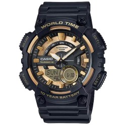 Часовник Casio AEQ110BW9AVDF 52.2mm 10ATM Quartz Analog/Digital watch - Golden (Black / Golden / Mineral) часовник,часовници,casio,aeq110bw9avdf,52.2mm,10atm,quartz,analog,digital,watch,golden,(black,golden,mineral)