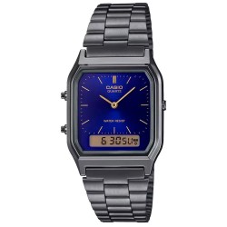 Часовник Casio AQ-230GG-2A 38.8mm 3ATM Quartz Analog/Digital watch - Clear (Grey / Blue / Mineral) часовник,часовници,casio,aq,230gg,2a,38.8mm,3atm,quartz,analog,digital,watch,clear,(grey,blue,mineral)
