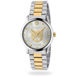 Часовник Gucci YA1264074 38mm 5ATM Quartz Analogical watch - Silver (Silver / Silver / Sapphire) часовник,часовници,gucci,ya1264074,38mm,5atm,quartz,analogical,watch,silver,(silver,silver,sapphire)