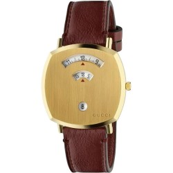 Часовник Gucci YA157405 35mm 3ATM Quartz Analogical watch - Red (Red / Golden / Sapphire) часовник,часовници,gucci,ya157405,35mm,3atm,quartz,analogical,watch,red,(red,golden,sapphire)