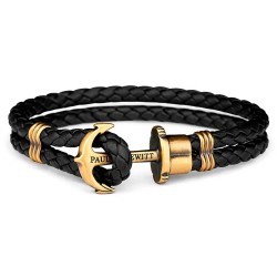 Paul hewitt PH-L-M-B-M 16-17cm bracelet - Golden (Black) бижутерия,paul,hewitt,ph,l,m,b,m,16,17cm,bracelet,golden,(black)