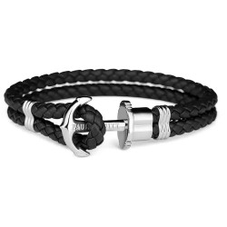 Paul hewitt PH-L-S-B-S 15-16cm bracelet - Silver (Black) бижутерия,paul,hewitt,ph,l,s,b,s,15,16cm,bracelet,silver,(black)