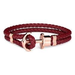 Paul hewitt PH-L-R-DB-M 16-17cm bracelet - Red (Red) бижутерия,paul,hewitt,ph,l,r,db,m,16,17cm,bracelet,red,(red)