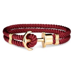 Paul hewitt PH-N-G-DB-M 16-17cm bracelet - Red (Red) бижутерия,paul,hewitt,ph,n,g,db,m,16,17cm,bracelet,red,(red)