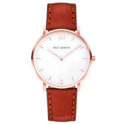 Часовник Paul hewitt SA-R-SM-W-1M 36mm 5ATM Quartz Analogical watch - Brown (Brown / White / Sapphire) часовник,часовници,paul,hewitt,sa,r,sm,w,1m,36mm,5atm,quartz,analogical,watch,brown,(brown,white,sapphire)