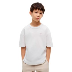 Тениска Tommy hilfiger KB0KB10515 short sleeve T-shirt - White (White) тениска,мъжки,тениски,дамски,тениски,tommy,hilfiger,kb0kb10515,short,sleeve,t,shirt,white,(white)