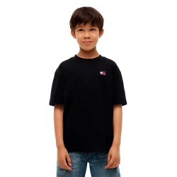 Тениска Tommy hilfiger KS0KS00756 short sleeve T-shirt - Black (Black) тениска,мъжки,тениски,дамски,тениски,tommy,hilfiger,ks0ks00756,short,sleeve,t,shirt,black,(black)