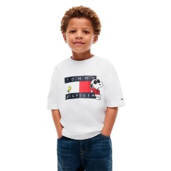 Тениска Tommy hilfiger KS0KS00766 short sleeve T-shirt - White (White) тениска,мъжки,тениски,дамски,тениски,tommy,hilfiger,ks0ks00766,short,sleeve,t,shirt,white,(white)