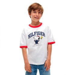 Тениска Tommy hilfiger KS0KS00773 short sleeve T-shirt - White (White) тениска,мъжки,тениски,дамски,тениски,tommy,hilfiger,ks0ks00773,short,sleeve,t,shirt,white,(white)