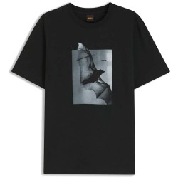 Тениска BOSS Being 10277382 ORANGE T-shirt - Black (Black) тениска,мъжки,тениски,дамски,тениски,boss,being,10277382,orange,t,shirt,black,(black)