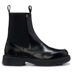 HUGO Angey 10283668 RED booties - Black (Black) дамски,боти,мъжки,боти,hugo,angey,10283668,red,booties,black,(black)