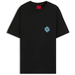 тениска,мъжки,тениски,дамски,тениски,hugo,doudi,10268981,red,short,sleeve,t,shirt,black,(black)