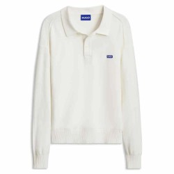 Блуза HUGO San Patty 10282419 BLUE sweater - White (Open White) блуза,мъжки,пуловери,дамски,пуловери,hugo,san,patty,10282419,blue,sweater,white,(open,white)