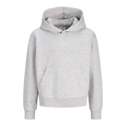 Суичър Jack & jones Studio Vesterbro JJXX hoodie - Grey (Light Grey Melange / Bright White) суичър,детски,блузи,jack,&,jones,studio,vesterbro,jjxx,hoodie,grey,(light,grey,melange,bright,white)