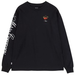Тениска Makia Cherry long sleeve T-shirt - Black (Black) тениска,мъжки,тениски,дамски,тениски,makia,cherry,long,sleeve,t,shirt,black,(black)
