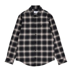 Риза с дълъг ръкав Makia Gary long sleeve shirt - Black / Grey (Dark Grey) риза,с,дълъг,ръкав,дамски,ризи,мъжки,ризи,makia,gary,long,sleeve,shirt,black,grey,(dark,grey)