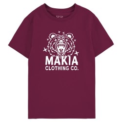 Тениска Makia Kontio short sleeve T-shirt - Purple (Fig) тениска,мъжки,тениски,дамски,тениски,makia,kontio,short,sleeve,t,shirt,purple,(fig)