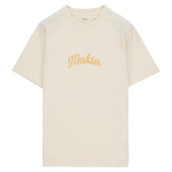 Тениска Makia Label short sleeve T-shirt - Beige (Natural White) тениска,мъжки,тениски,дамски,тениски,makia,label,short,sleeve,t,shirt,beige,(natural,white)