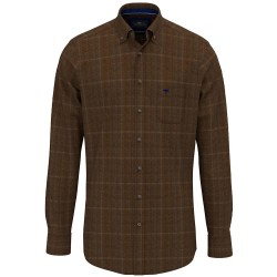 Риза с дълъг ръкав Fynch hatton 16098820 long sleeve shirt - Brown (Tobacco) риза,с,дълъг,ръкав,дамски,ризи,мъжки,ризи,fynch,hatton,16098820,long,sleeve,shirt,brown,(tobacco)