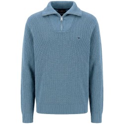 Блуза Fynch hatton 1610902 half zip sweater - Blue (Air Blue) блуза,мъжки,пуловери,дамски,пуловери,fynch,hatton,1610902,half,zip,sweater,blue,(air,blue)