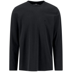 Тениска Fynch hatton 16141910 long sleeve T-shirt - Black (Black) тениска,мъжки,тениски,дамски,тениски,fynch,hatton,16141910,long,sleeve,t,shirt,black,(black)