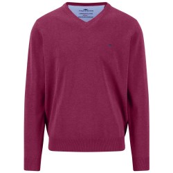 Блуза Fynch hatton 1614211 v neck sweater - Purple (Grape) блуза,мъжки,пуловери,дамски,пуловери,fynch,hatton,1614211,v,neck,sweater,purple,(grape)