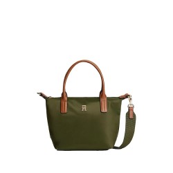 Чанта Tommy hilfiger Popette Mini tote bag - Green (Dark Olive) чанта,всички,чанти,tommy,hilfiger,popette,mini,tote,bag,green,(dark,olive)