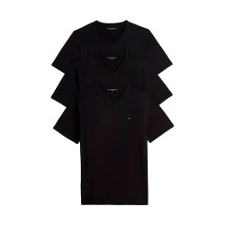 тениска,мъжки,тениски,дамски,тениски,tommy,hilfiger,um0um03865,short,sleeve,v,neck,t,shirt,black,(black,black,black)
