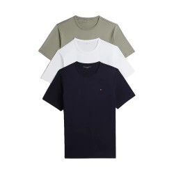 тениска,мъжки,тениски,дамски,тениски,tommy,hilfiger,um0um03870,short,sleeve,t,shirt,3,units,multicolor,(navy,blue,utility,sage,white)