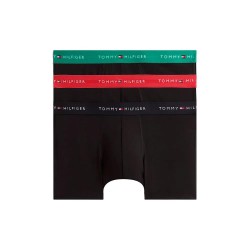 боксерки,мъжко,бельо,tommy,hilfiger,um0um03890,trunk,boxers,3,units,black,(black,alaskan,green,med,red,black)