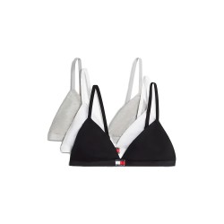 дамско,бельо,дамски,бикини,и,танкини,tommy,hilfiger,uw0uw06140,triangle,bra,3,units,multicolor,(black,light,grey,heather,white)