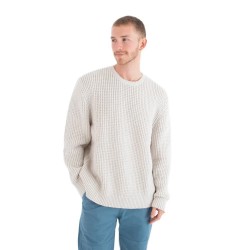 блуза,мъжки,пуловери,дамски,пуловери,hurley,waffle,o&o,sweater,beige,white,(bone)
