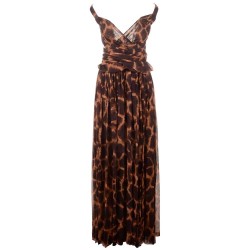 рокля,дамски,поли,и,рокли,dolce,&,gabbana,747296,sleeveless,long,dress,brown,(brown)
