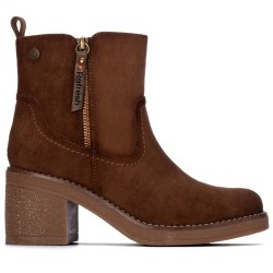 Refresh 17625102 heel booties - Brown (Taupe) дамски,боти,мъжки,боти,refresh,17625102,heel,booties,brown,(taupe)