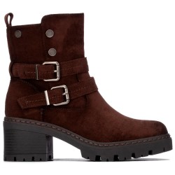 Refresh 17625403 heel booties - Brown (Brown) дамски,боти,мъжки,боти,refresh,17625403,heel,booties,brown,(brown)